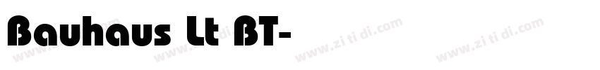 Bauhaus Lt BT字体转换